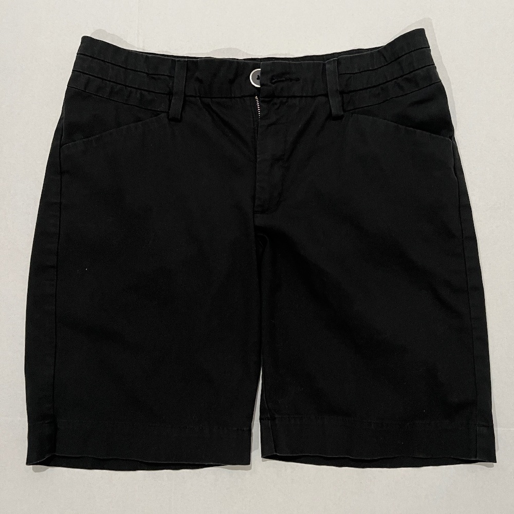 LEE JEAN BERMUDA SHORTS, MEDIUM, BLACK